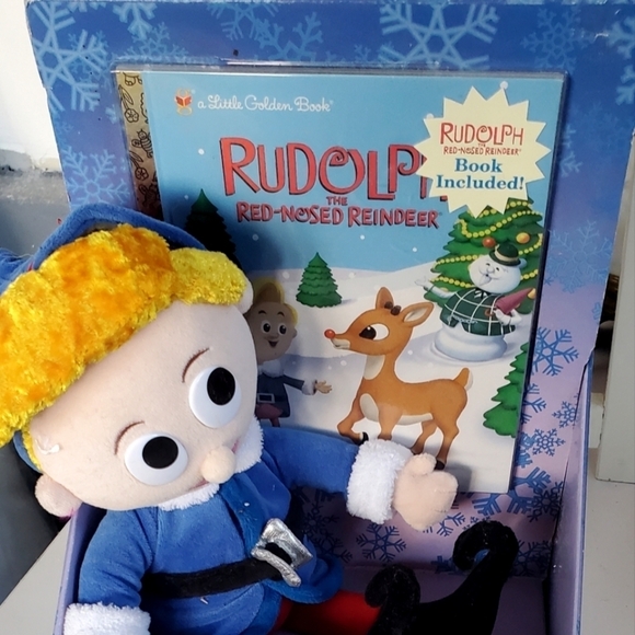 Exclusive Hermey The Elf 12” Plush Rudolph The Red Nose Reindeer Book - Picture 2 of 5